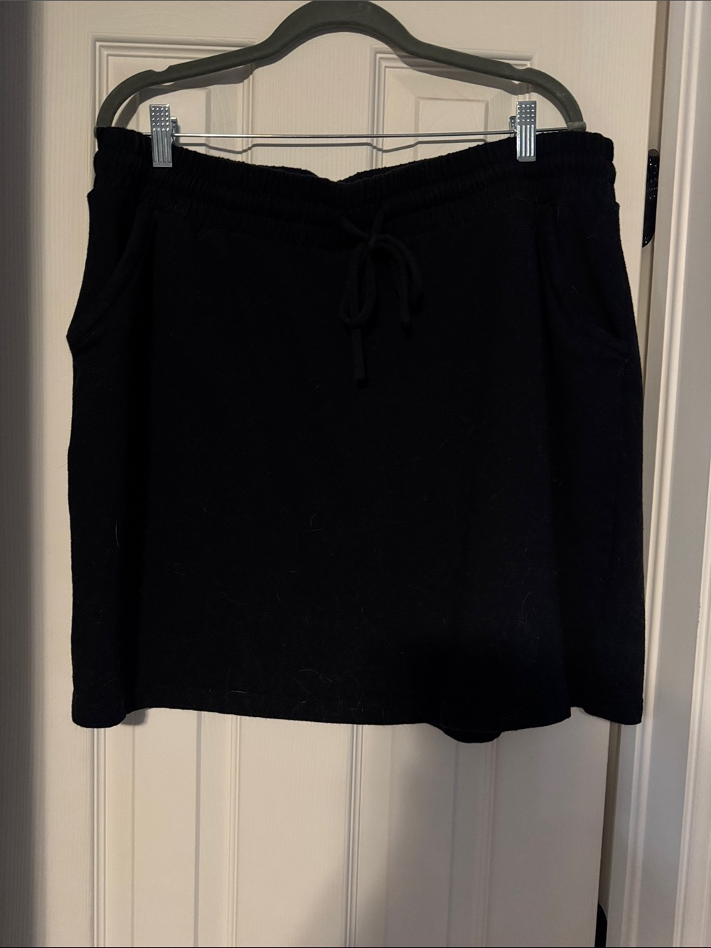 torrid Black Knit Drawstring Mini Skirt